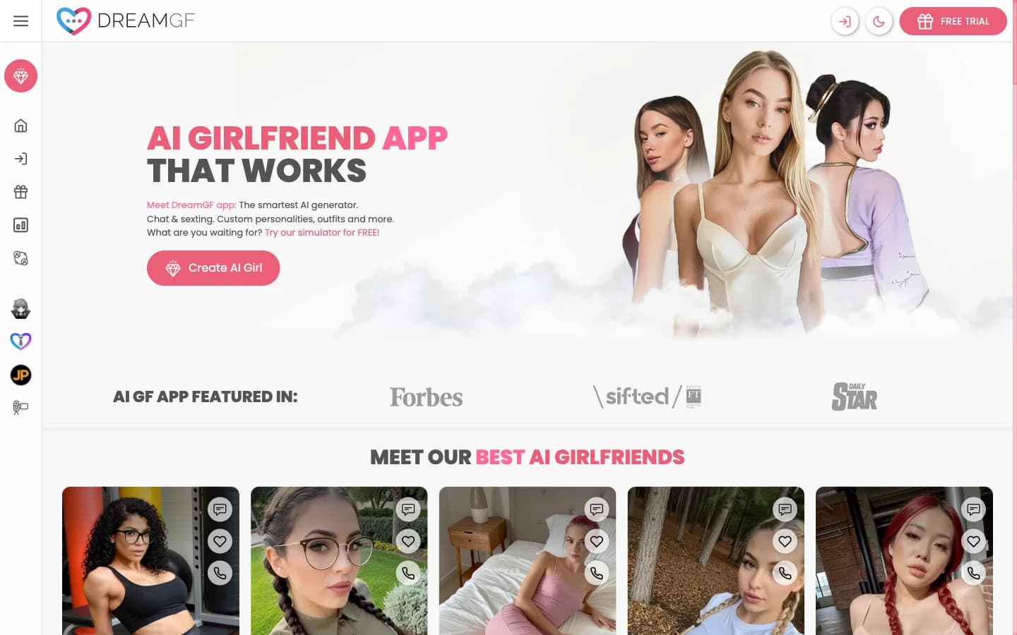 DreamGF AI - capture 1