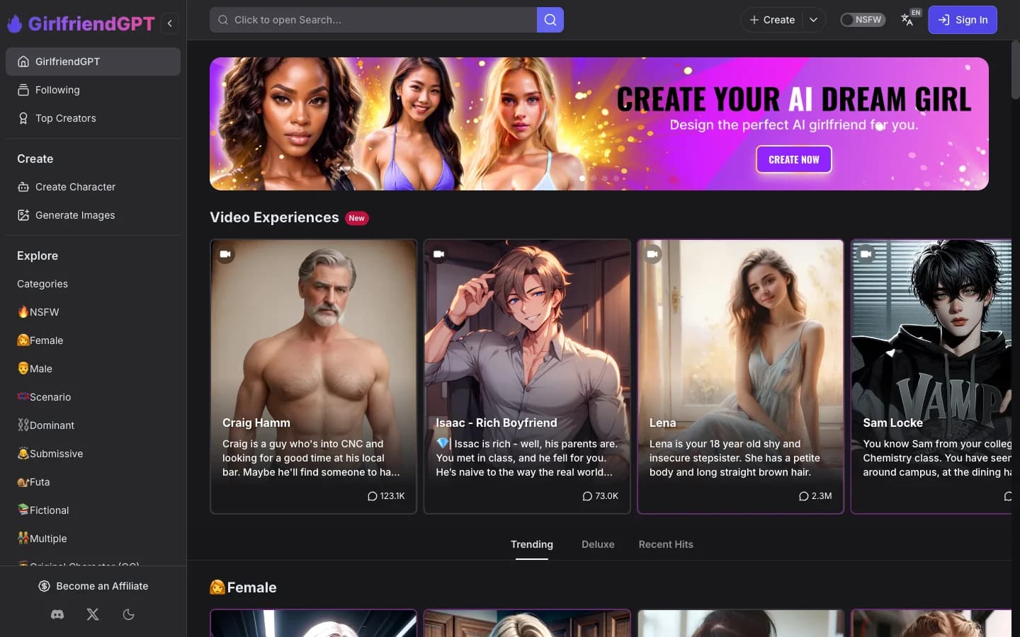 Girlfriend GPT - capture 1