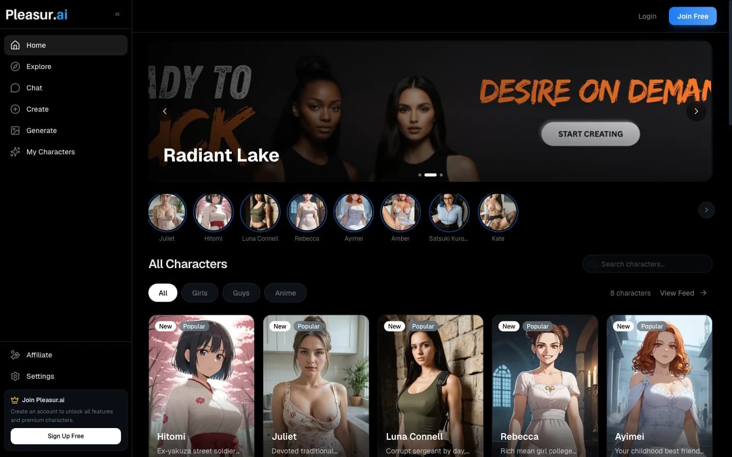 Pleasur AI - capture 1